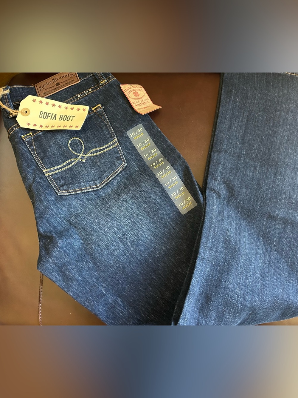 NWT Lucky Brand Sophia Boot Cut Dark Wash Denim Jeans